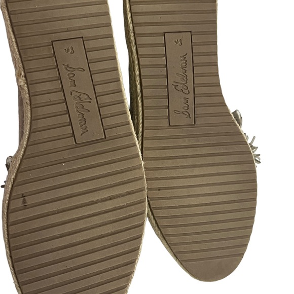 Shoes - EUC - Sam Edelman Issa Pom-Pom Women’s Espadrille Flats SB11 - Picture 4 of 9